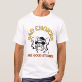 T-shirt Bad Choices Make Good Stories - Funny Smoking Pug (Devant)