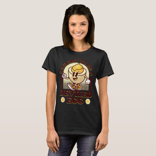 T-shirt Bad Day To Be A Deviled Egg Funny Thanksgiving Egg (Devant entier)