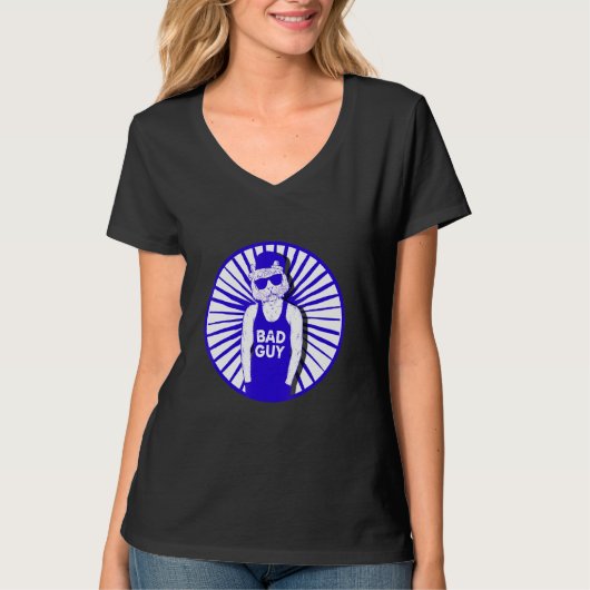 T-shirt Bad Guy Hipster Tiger Pineapper Freethinker New Ag (Devant)