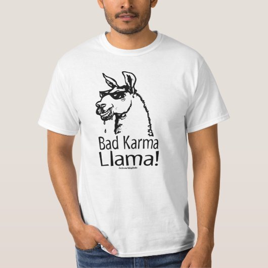 T-shirt bad_karma_llama_zazzle (Devant)