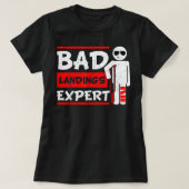 T-shirt Bad Landings Expert Broken Bones Foot Blessure R (Design devant)