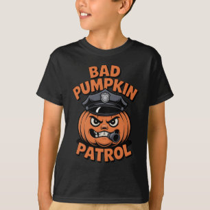 T-shirt Bad Patrol Citrouille Drôle Halloween