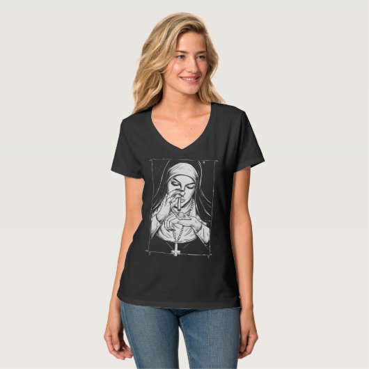 T-shirt bad religion naughty nuns (Devant entier)