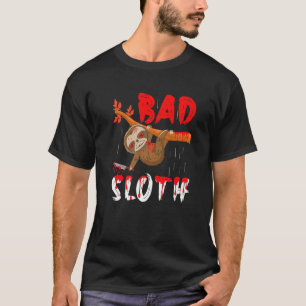 T-shirt Bad Sloth Animaux Déplaisant Horreur Horreur Hallo