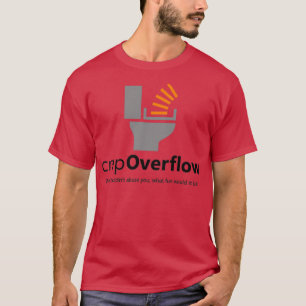 T-shirt Bad Stack Overflow foncé sur la lumière