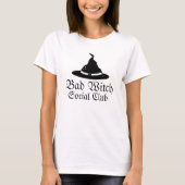 T-shirt Bad Witch Social Club Femmes Halloween (Devant)