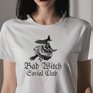 T-shirt Bad Witch Social Club Femmes Halloween