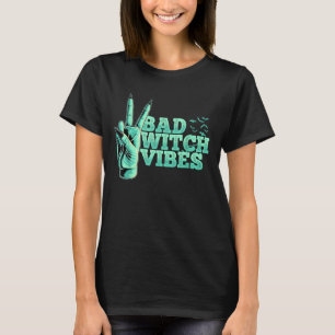 T-shirt Bad Witch Vibes Pastel Goth Sorcière de la main