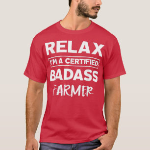 T-shirt Badass certifié par l'agriculteur Fête du travail