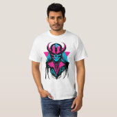 T-shirt Badass coloré Zombie (Devant entier)