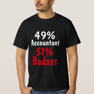T-shirt Badass comptable