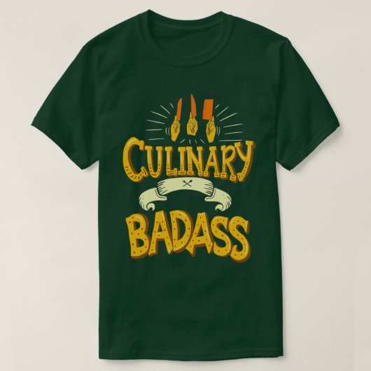 T-shirt Badass culinaire Funny Chef Citation Cadeau (Design devant)
