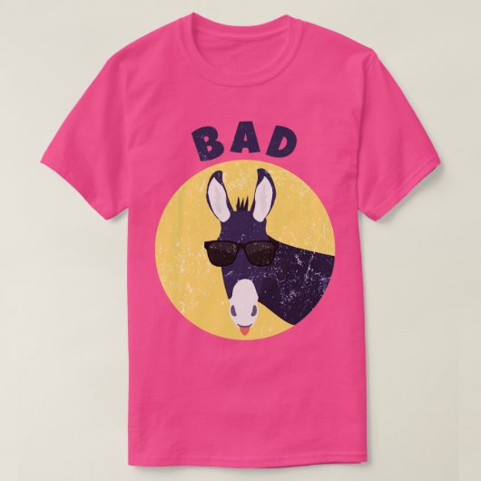 T-shirt Badass Donkey Funny Pun Graphisme Nouveauté déprim (Design devant)