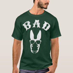 T-shirt Badass Donkey Funny Pun Graphisme Nouveauté déprim