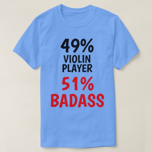 T-shirt Badass Joueur de violon (Design devant)