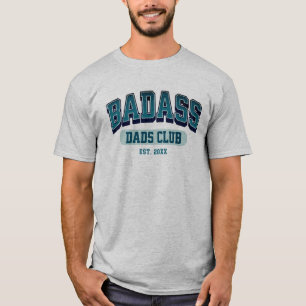 T-shirt Badass Papa Club Retro Cool Amusant tendance