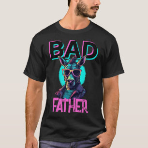 T-shirt Badass Père Funny Donkey Cool Lunettes de soleil P