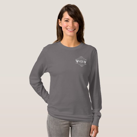 T-shirt BADE (léger) unisex Basic à manches longue (Devant entier)