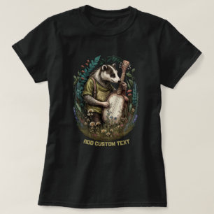 T-shirt Bade mignonne jouant un banjo, Amateurs de Badger