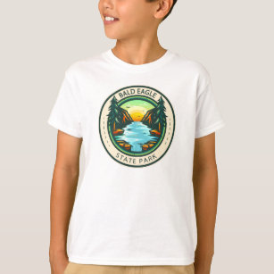 T-shirt Badge de Bald Eagle State Park Pennsylvania