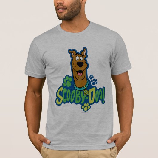 T-shirt Badge de caractère Empreinte de patte Scooby-Doo (Devant)