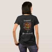 T-shirt Badge de clan Drummond avec épées (Dos entier)