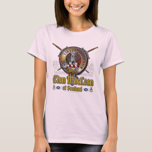 T-shirt Badge de clan MacLean (Devant)