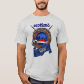 T-shirt Badge de clan Weir avec épées (Devant)