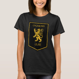 T-shirt Badge de Lion écossais du clan Cockburn