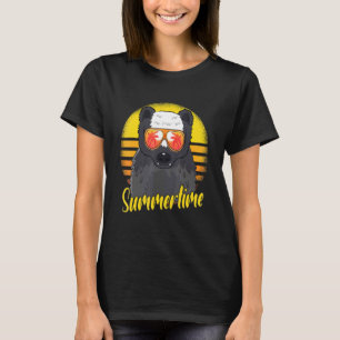 T-shirt Badge de miel de vacances de plage au coucher du s