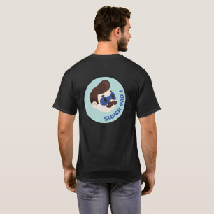 T-shirt Badge de Papa Super Cartoon