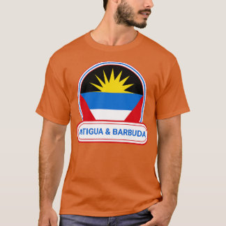 T-shirt Badge de pays Antigua-et-Barbuda Antigua-et-Barb
