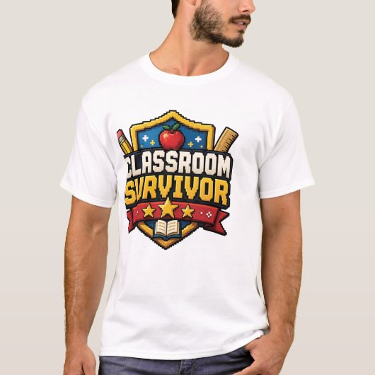 T-shirt Badge de professeur de jeu (Devant)