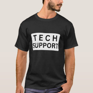 T-shirt Badge de support technique drôle Chat Chien Vi sar