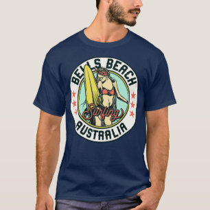 T-shirt Badge de surf vintage pour Bells Beach Australie