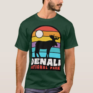 T-shirt Badge d'orignal du parc national de Denali