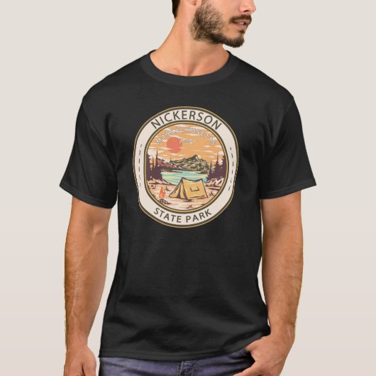 T-shirt Badge du parc national Nickerson Massachusetts (Devant)