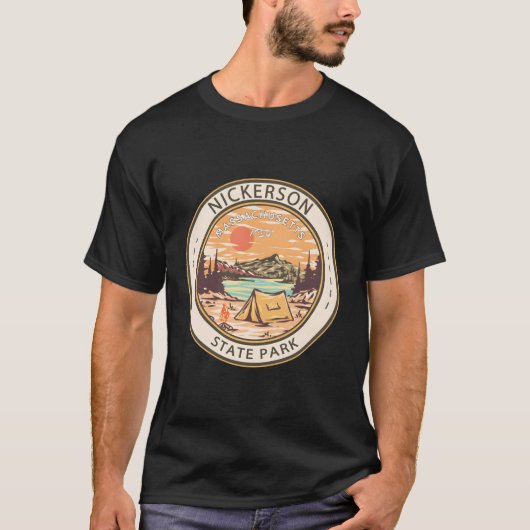 T-shirt Badge du parc national Nickerson Massachusetts (Devant)