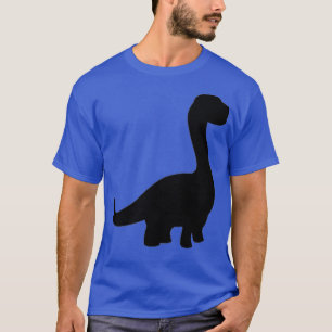 T-shirt Badge Minimaliste Femme Cute Dinosaur Brontosau
