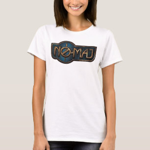 T-shirt Badge NO-MAJ™ en or et marbre