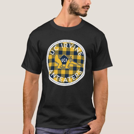 T-shirt Badge Plaid UC Irvine Anteaters (Devant)