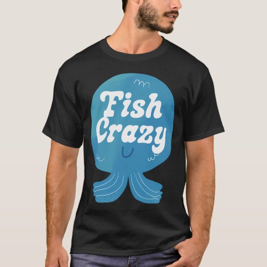 T-shirt Badge Poisson Fou (Devant)