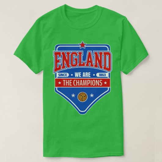 T-shirt Badge rouge bleu d'Angleterre (Design devant)