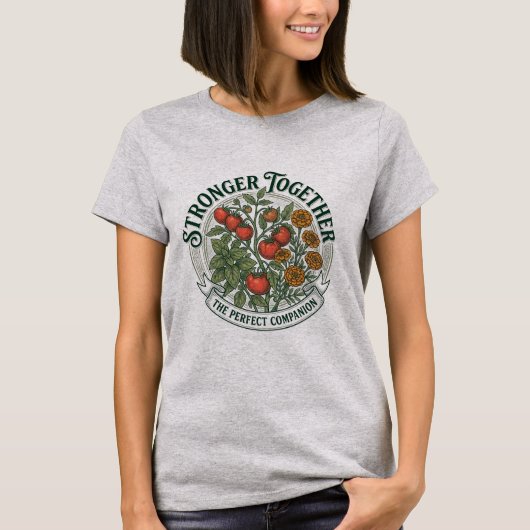 T-shirt Badge Tomate & Basil Vintage  (Devant)