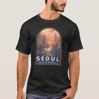 Badge Vintage d'art de Séoul Corée du Sud
