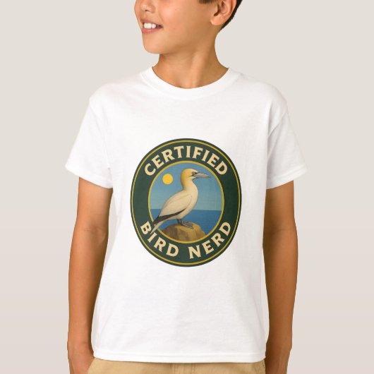 T-shirt Badge Vintage de Northern Gannet (Devant)