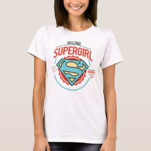 T-shirt Badge Vintage du logo original Supergirl