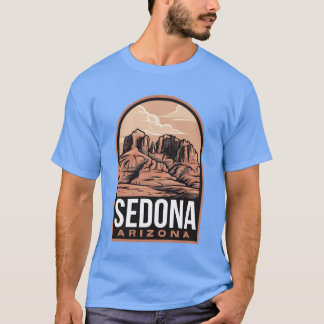 T-shirt Badge vintage rochers rouges de Sedona
