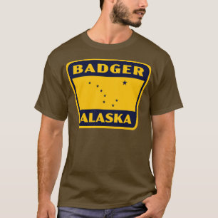 T-shirt Badger Alaska Retro Badge Blue