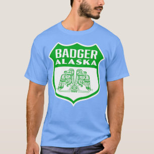 T-shirt Badger Alaska Retro Bird Shield Green